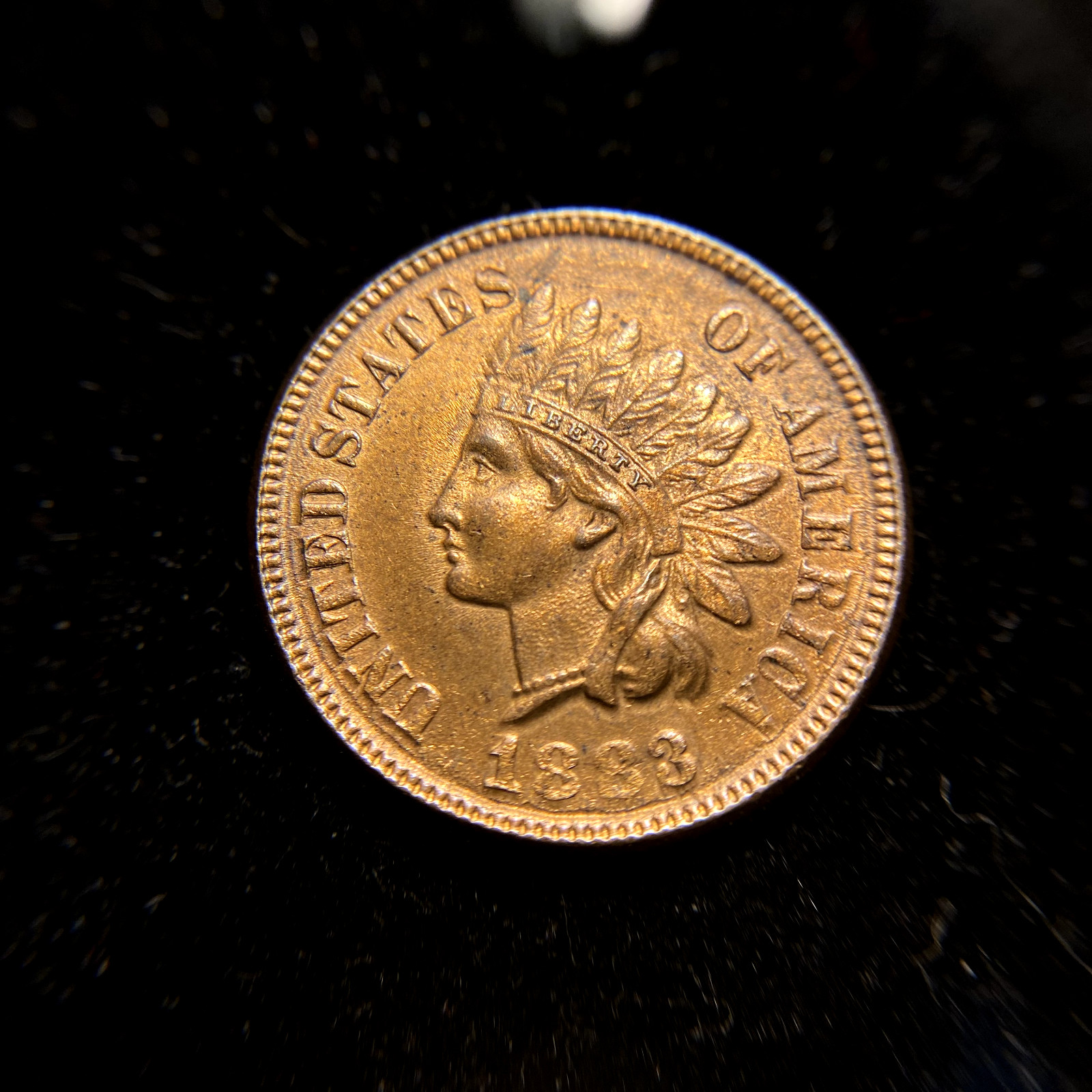 1883 Indian Head Encased? Cent RED Uncirculated BU MS UNC Type Coin MAKE OFFER!