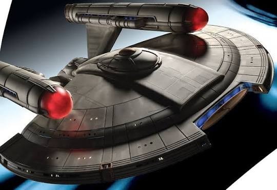 Star Trek Intrepid Class Starship 3D Resin Print 8.5"x6.5"