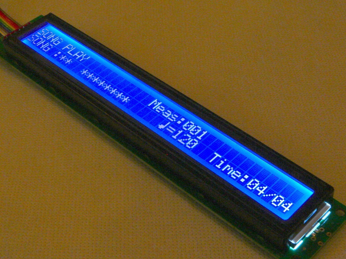 High-brightness blue LED-backlit LCD display For YAMAHA QX3