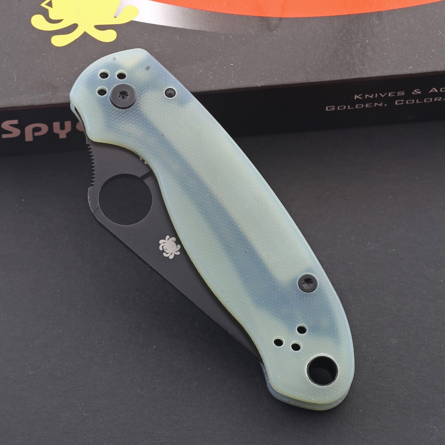 Para Military Small Clear G10 Handle Tactical Survival Camp Pocket Folding Knife