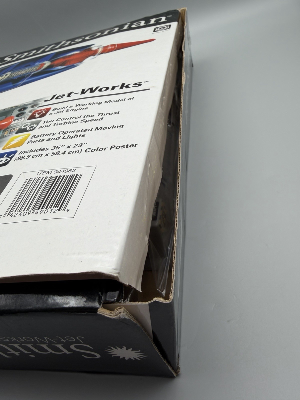 Smithsonian Jet-Works Jet Engine Building Kit STEM Science Model Lights NEW READ