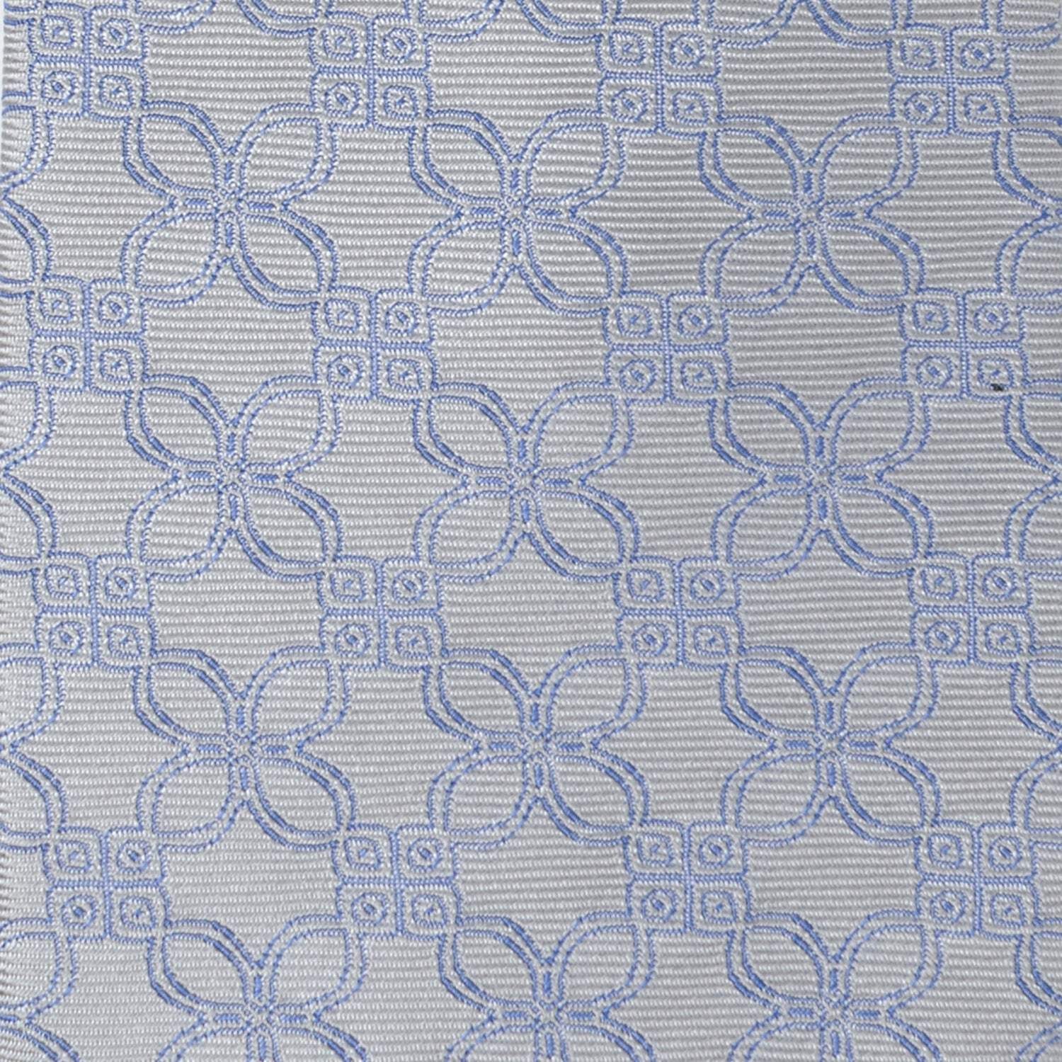 Gray Blue Art Deco Men's Tie