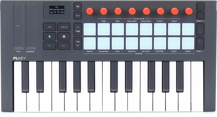 Novation FLkey 2 Mini 25 MIDI Keyboard Controller for FL Studio