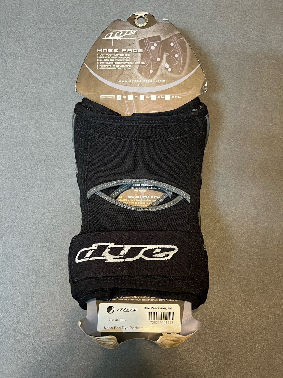 Dye Core Paintball Knew Pads. Size Small