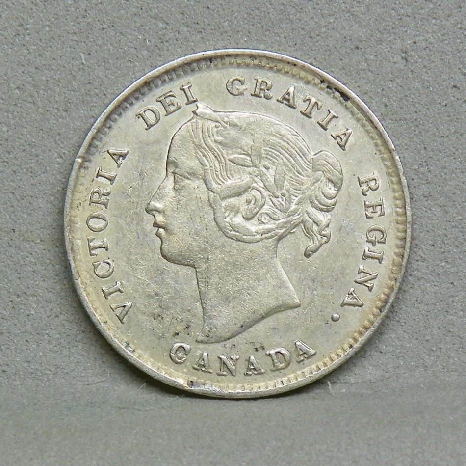 CANADA 1894 5 CENTS, XF