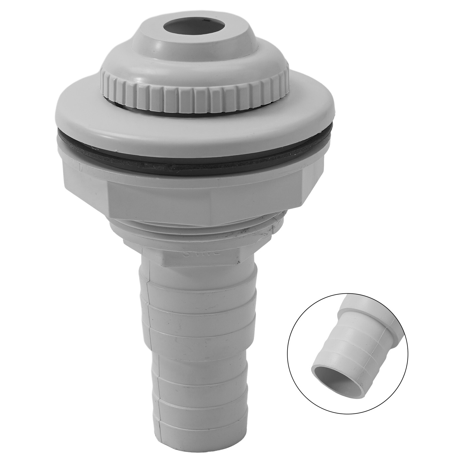 Above Ground Swimming Pool Complete Return Jet Fitting with Gasket and Adapter
