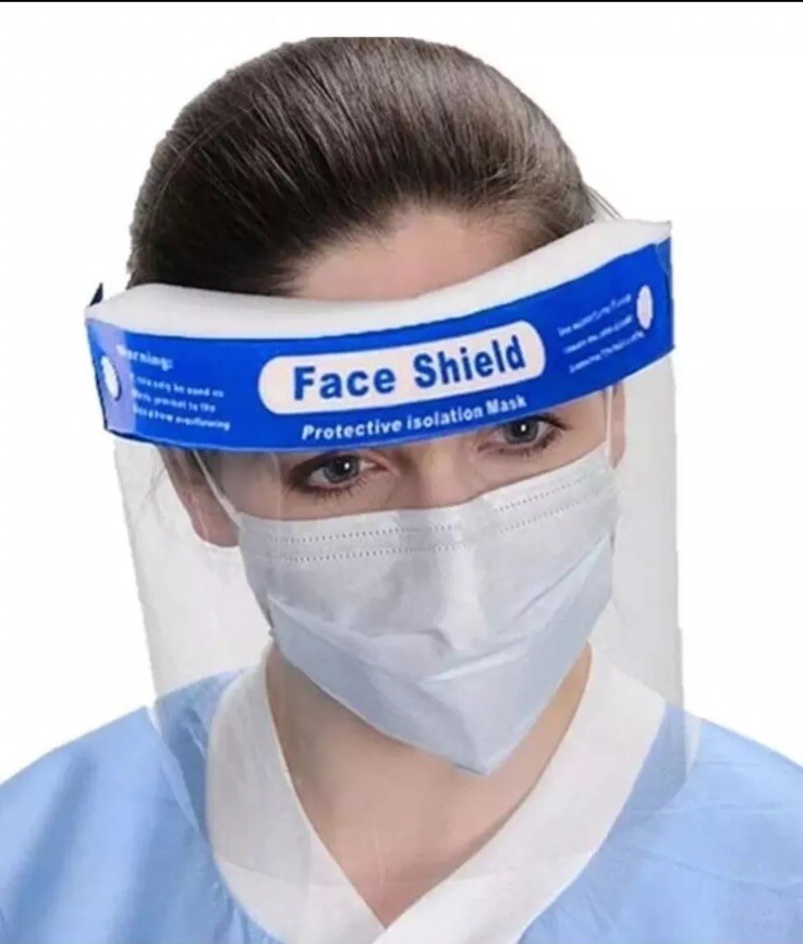 10pcs Disposable face shield Plastic Face Shield