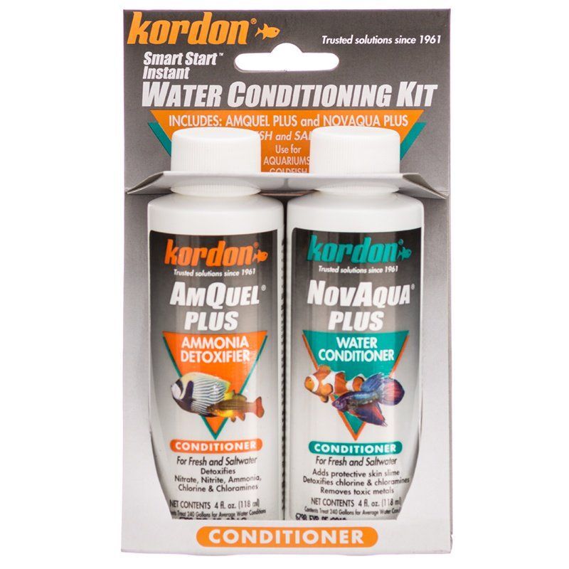 Aquarium, Kordon NovAqua + AmQuel Start Smart Instant Water Conditioning Kit 4oz
