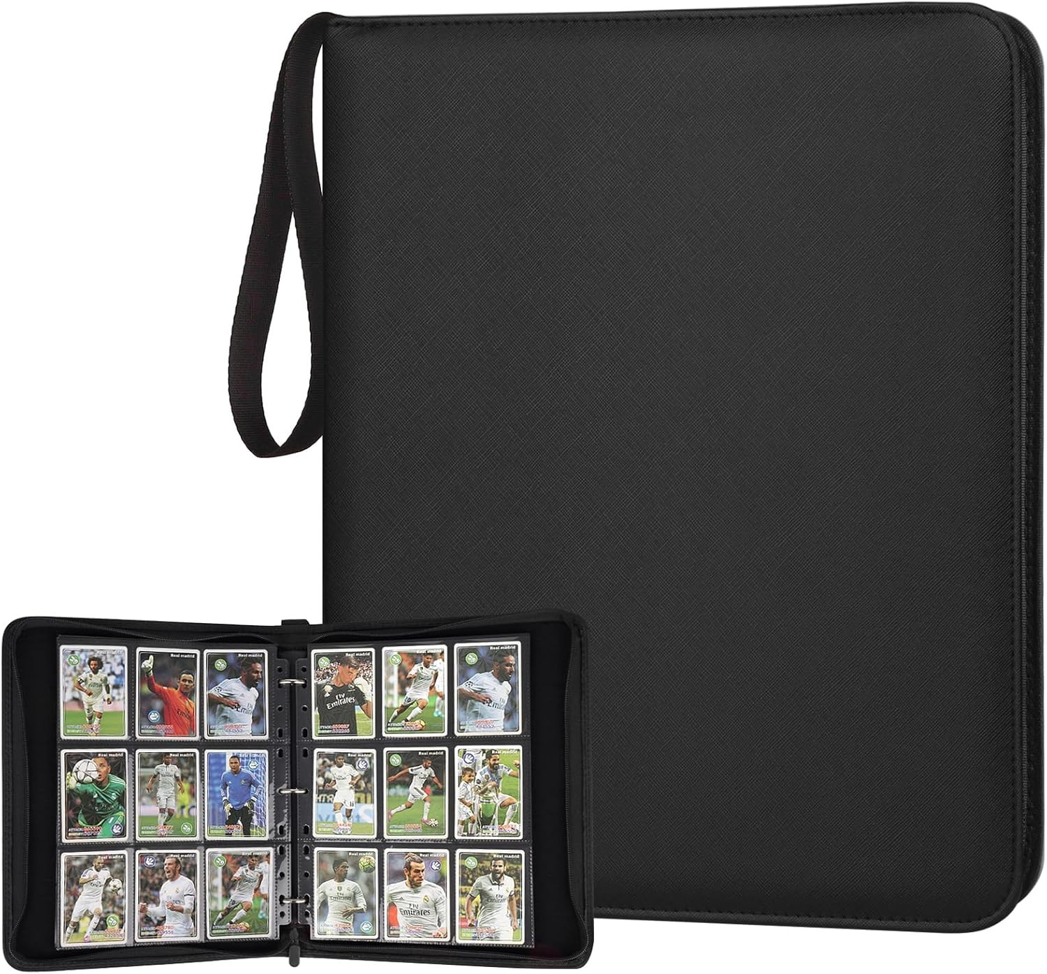 9 Pocket Card Binder, Premium Zip Trading Card Binder, 720 Double Sided Pocket P