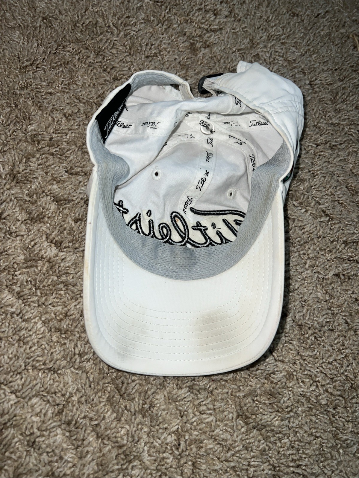Titleist Golf Bay Hill Adjustable Cap Embroidered Logo White