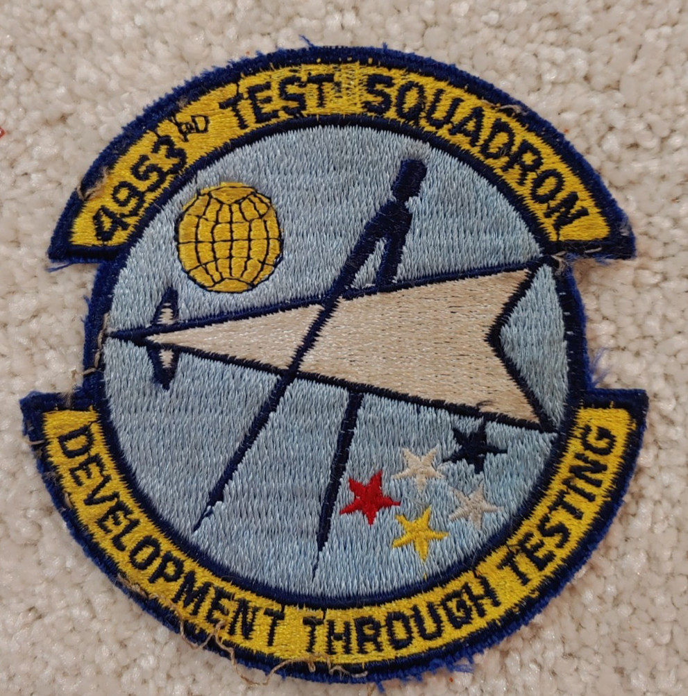 Military Militaria USAF 4953rd Test SquadronPatch