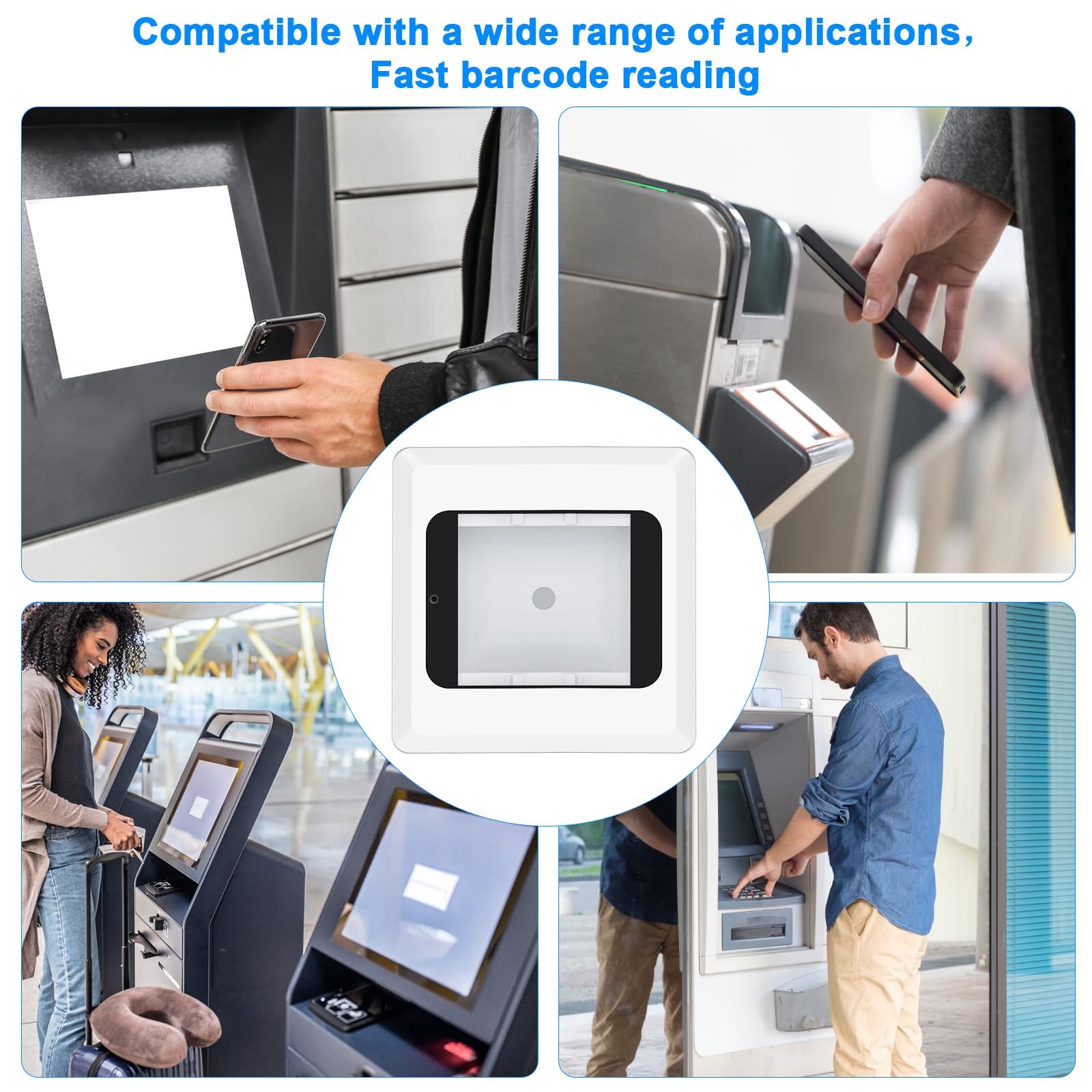 Embedded Barcode Scanner NFC Reader 1D 2D QR Code Scanning Module 3 TTL Inter...