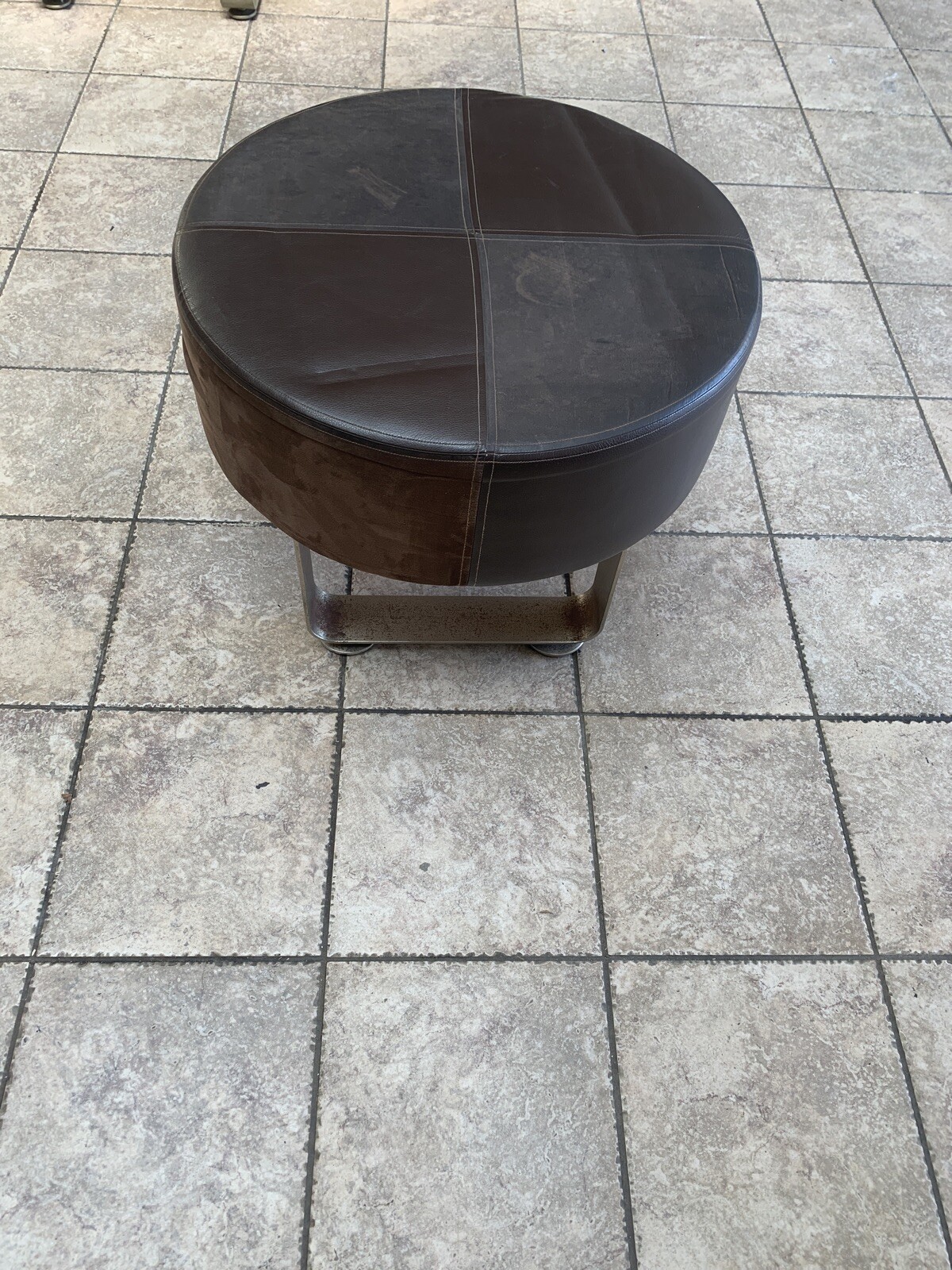 Small Leather Bench