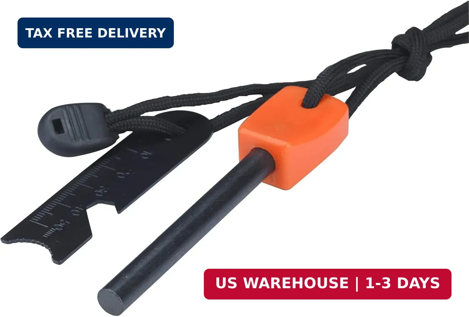 FOSTAR Ferrocerium Alloy Rod Fire Starter, 5/16 Inch Thick Waterproof Fire Steel