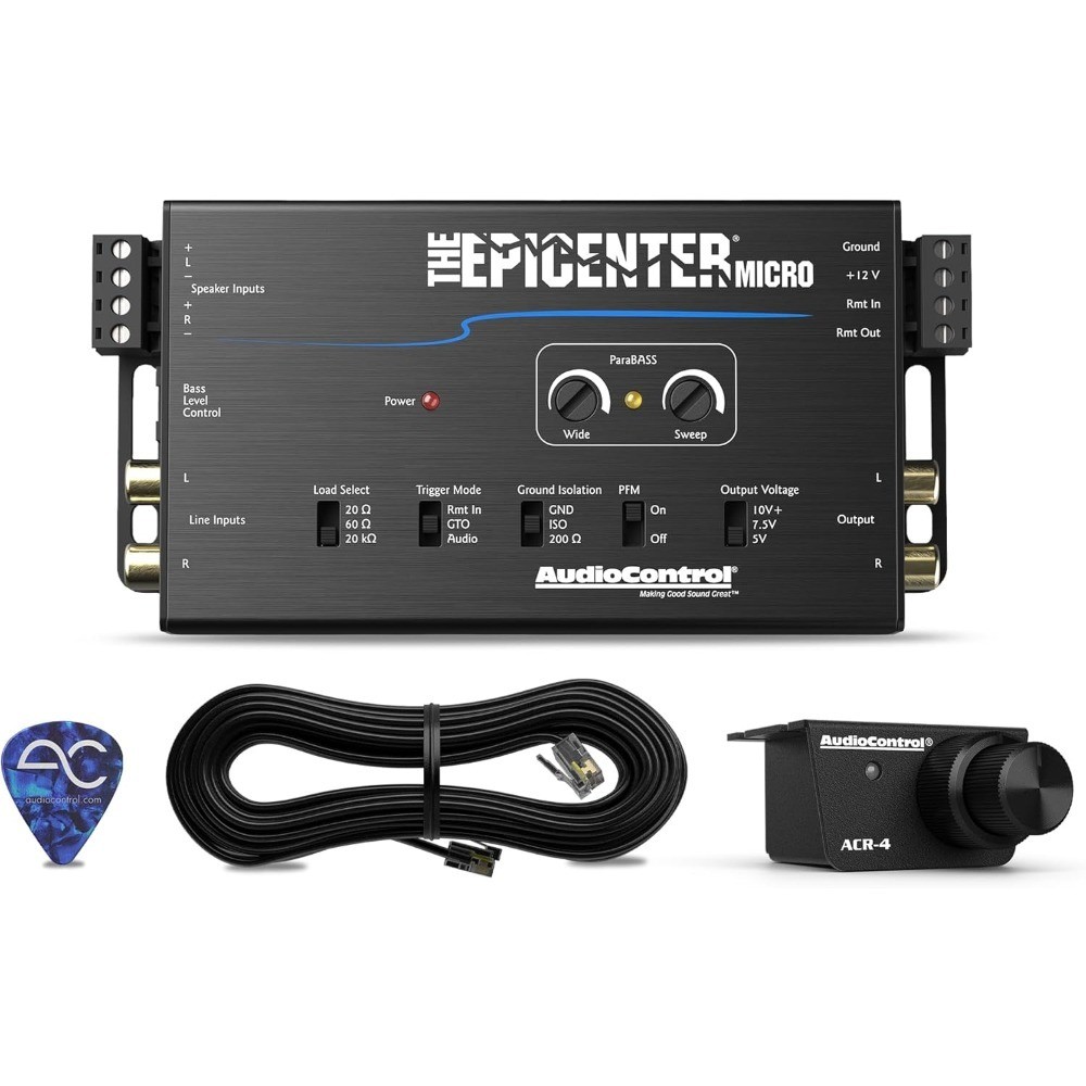 Micro Bass Restoration Processor & Line Output Converter, Compact Car Audio Bass