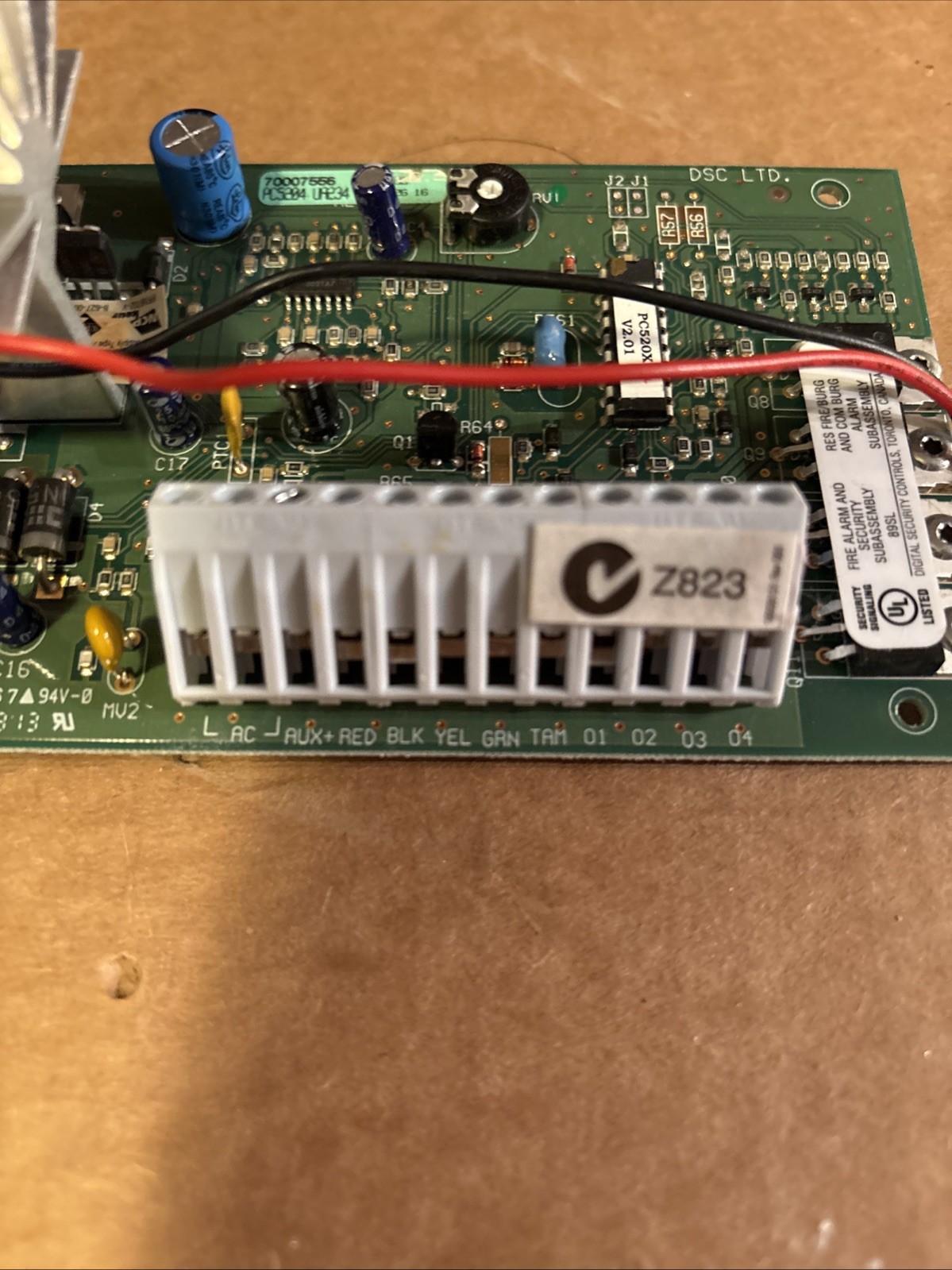 DSC PC5204 1A at 12VDC Power Supply Module with Outputs for PowerSeries Panels