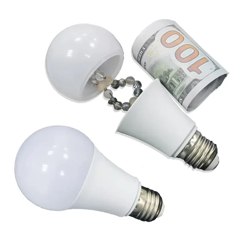Diversion Safe LED Light Bulb Hidden Security Stash Can Box