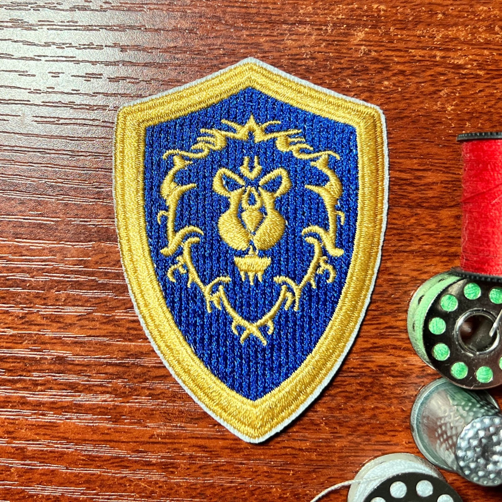 Warcraft Alliance Patch Blizzard Video Games Embroidered Iron On Patch 3x2"