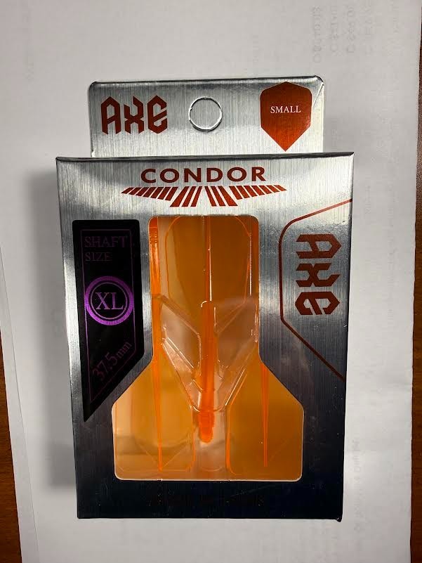 CONDOR AXE DART SHAFT/FLIGHT SMALL FLIGHT X-LONG SHAFT NEON ORANGE