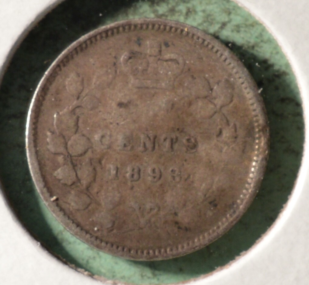 1893  - Canada Silver Five Cents - INV#B-292