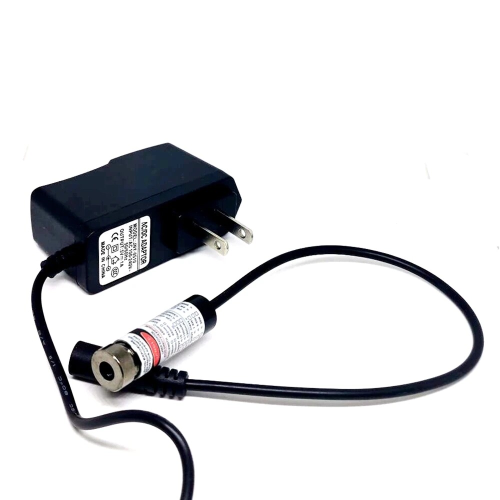 Focusable 405nm 20mw Blue-purple Dot /Line/Cross Laser Diode Module w 5V Adapter