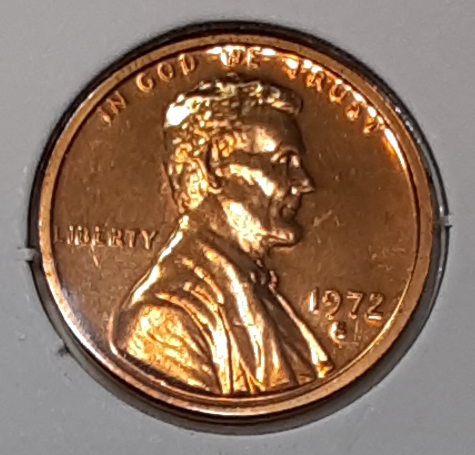 1972 Lincoln Memorial Cent  S - Proof - Uncirculated