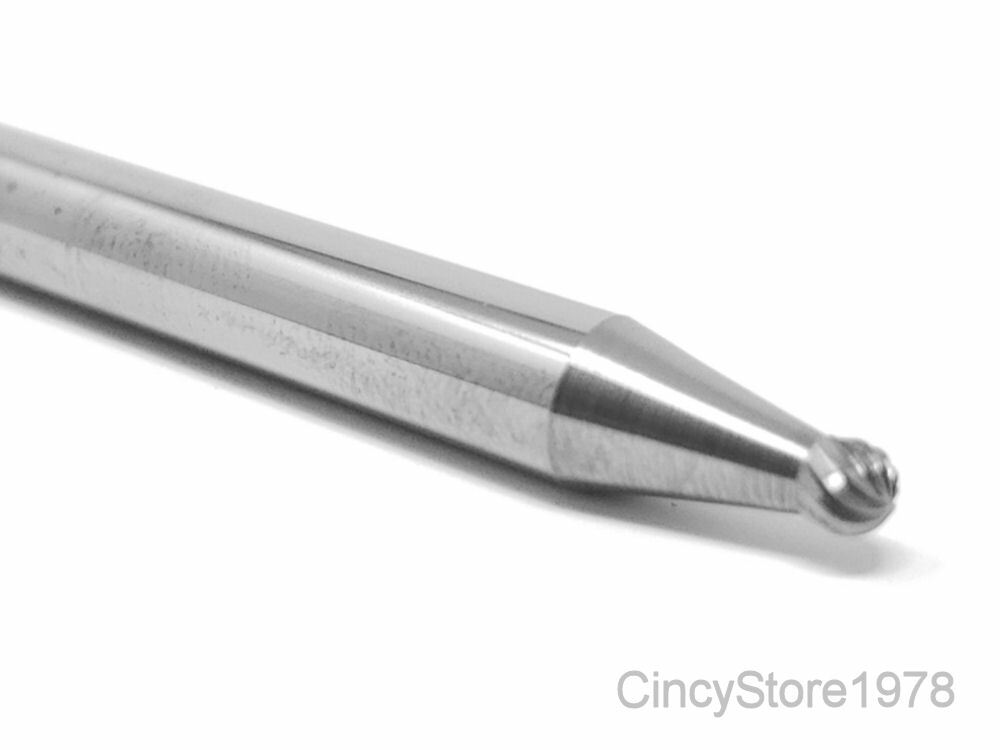 SD11S Ball Shape 1/8" Carbide Burr Bur Tool Die Grinder Bit 1/4" Shank