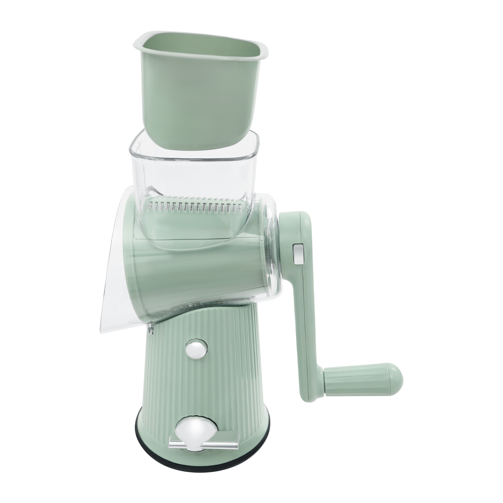3 In 1 Vegetable Fruit Slicer Cutter Shredder Food Manual Rotary Grater Chopper