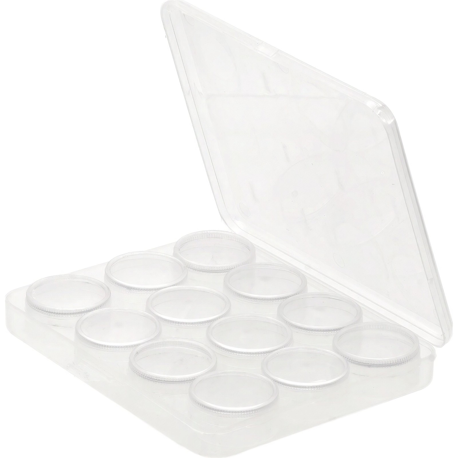 12 Clear Plastic Storage Box & Jars for Organizing Jewelry Finding and Beads