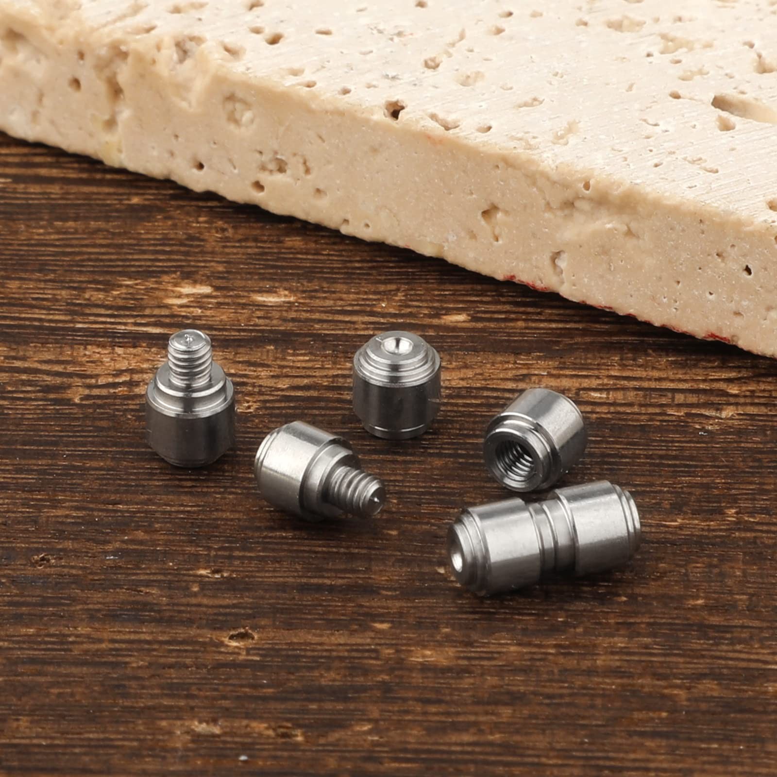Savita 3 Sets Thumb Studs, Titanium Screws Replacement Studs Pocket...