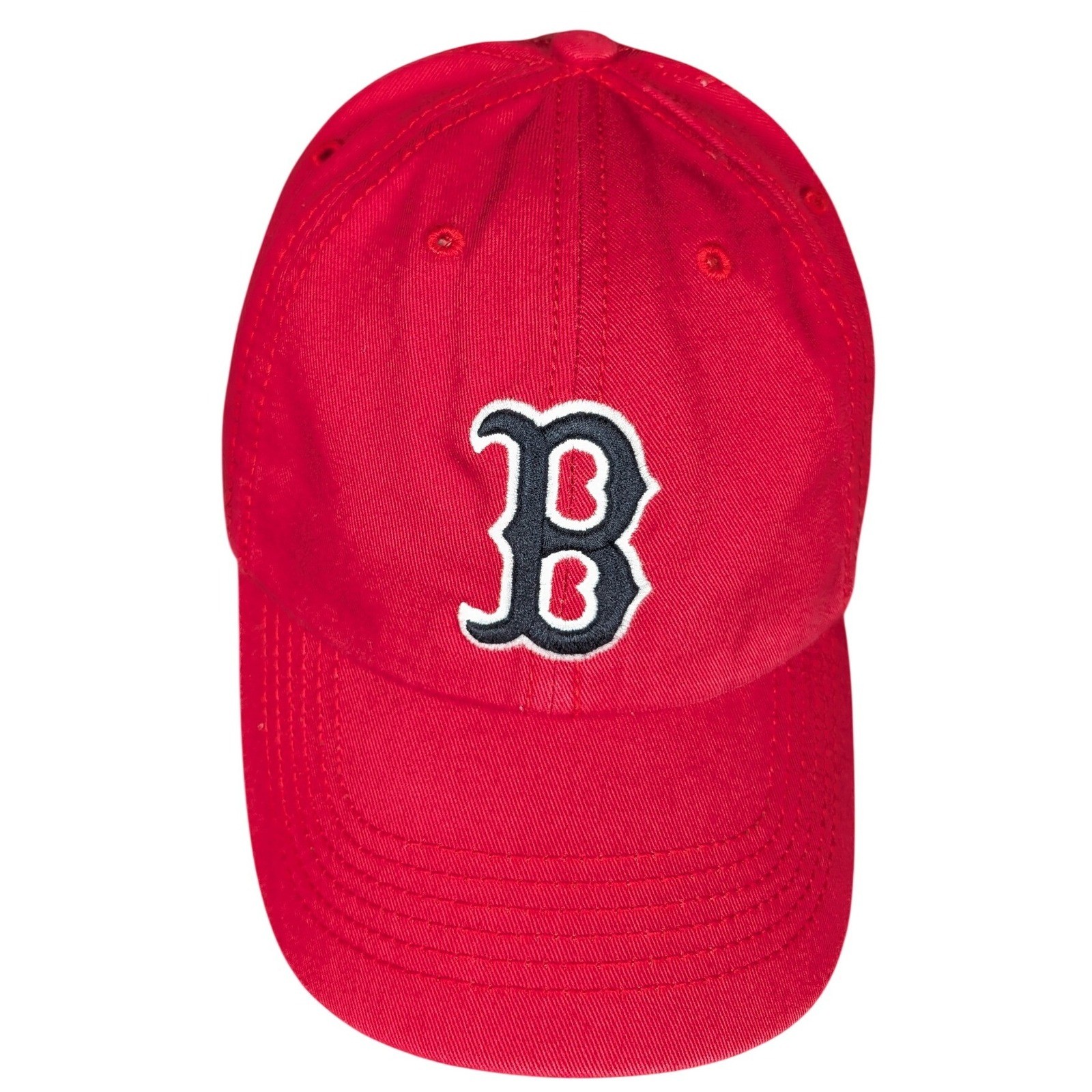 47 Brand Red Boston Red Sox Baseball Cap Hat B Logo Embroidered Adjustable