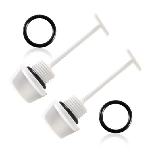 2Pcs White Drain Plug Fit for Kawasaki Ultra Super Sport XI 750 SS ST ZXi STX