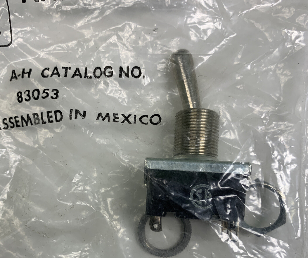 Switch Toggle 83053 Arrow-Hart Bat Handle,3A 125V AC; 1A 250V