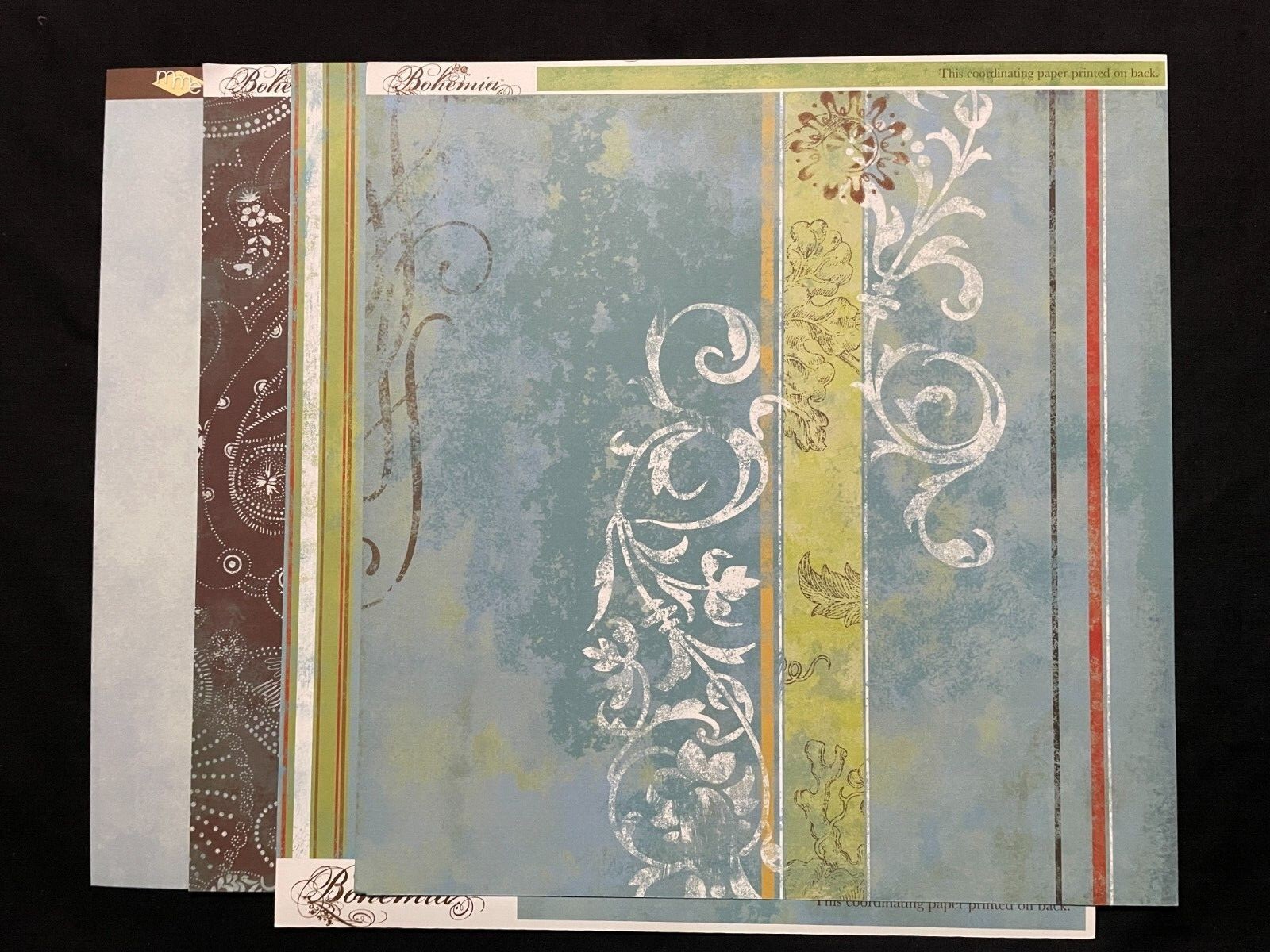 MME ASSORTED BOHEMIA 12X12 DS HEAVY PAPER