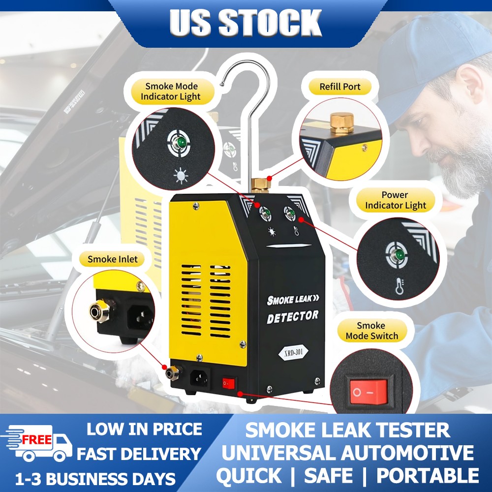 Automotive Smoke Machine Leak Detector EVAP Smoke Machine Leak Tester Free Ship