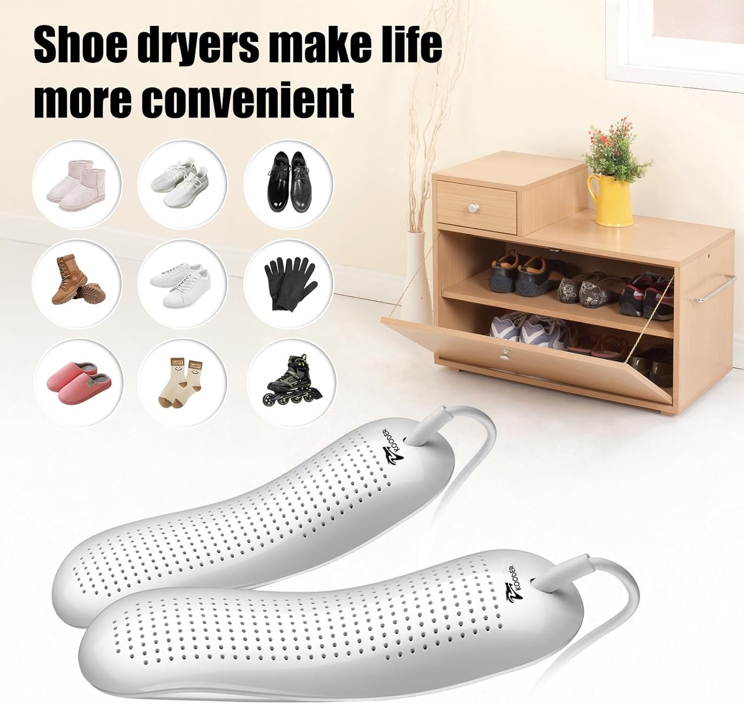 Boot & Shoe Dryer | Footwear Drying Device | Helps Reduce Odor | Home Use