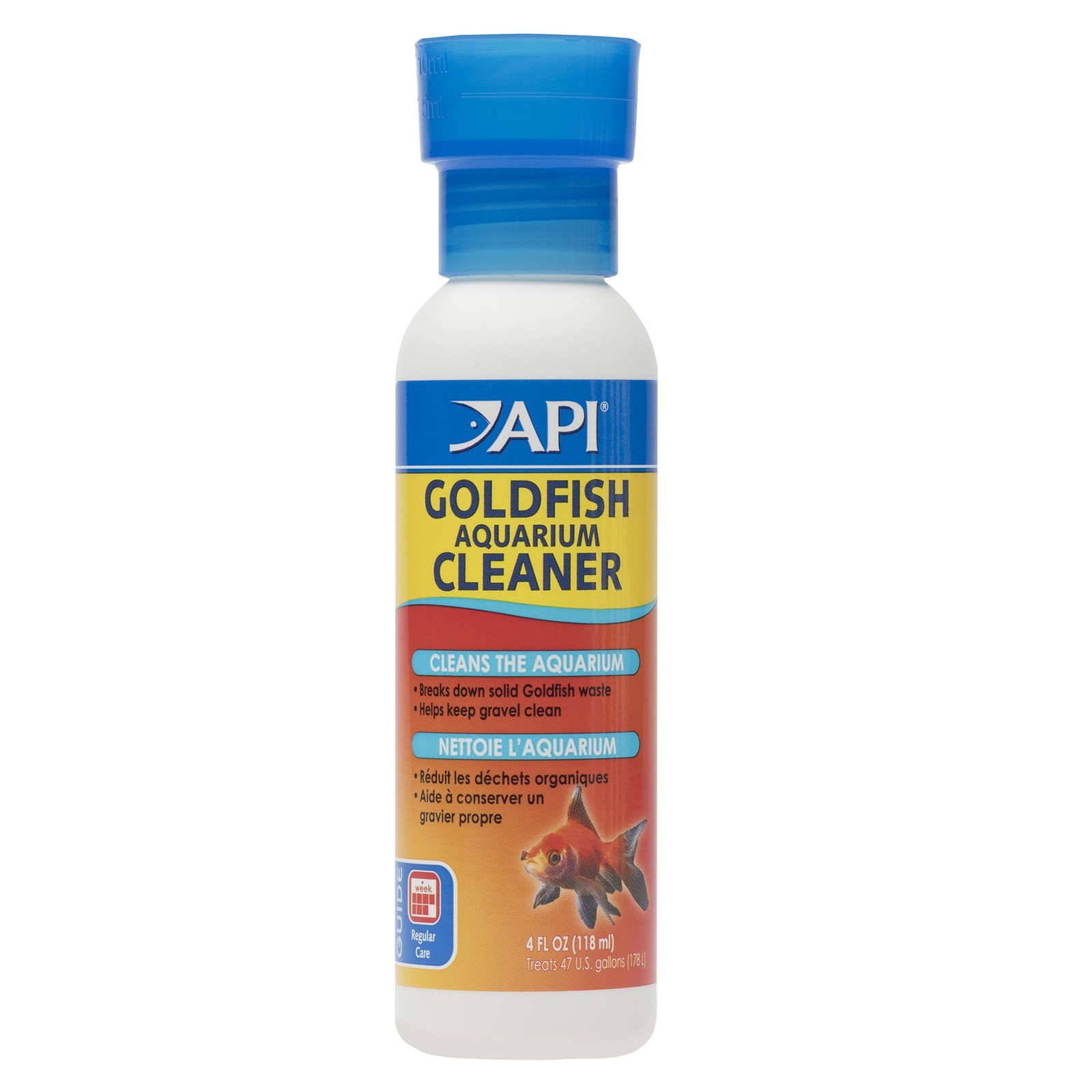 API GOLDFISH AQUARIUM CLEANER Aquarium Cleaner 4-Ounce 4 Ounce bottle, White