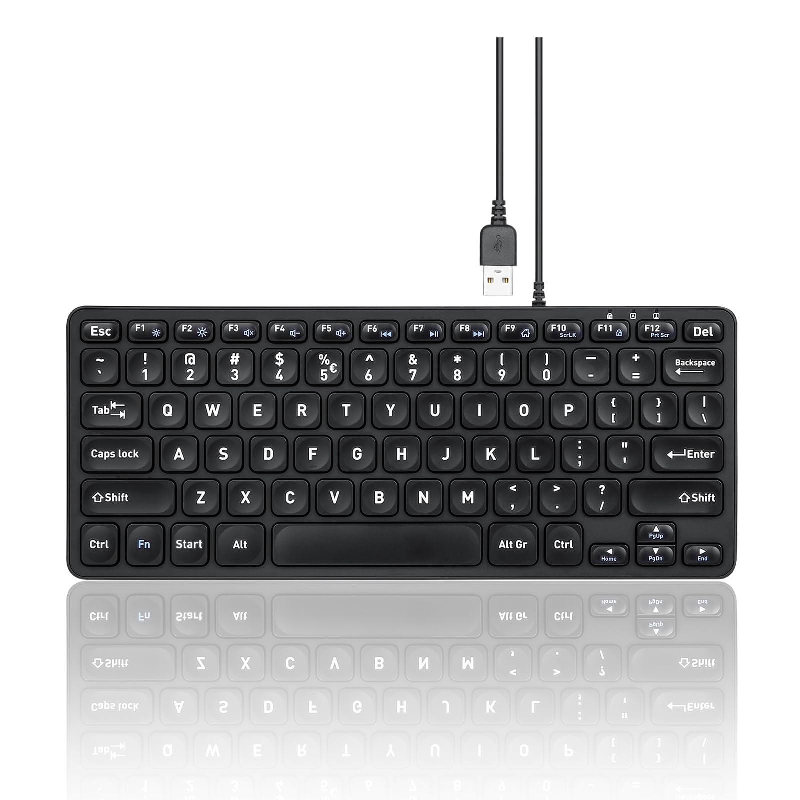 Perixx Periboard-432 Wired Mini Usb - X Type - Big - Us English