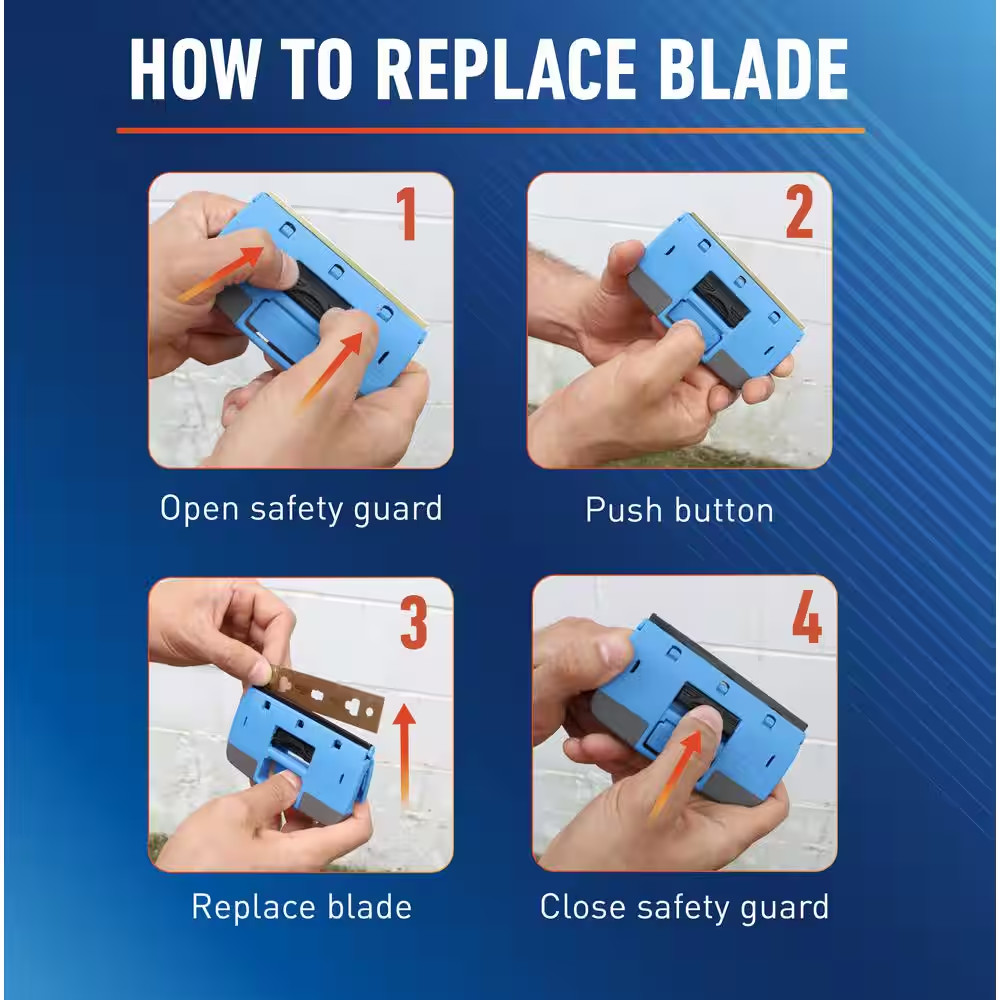 4 In. Window Scraper with Steel Blades