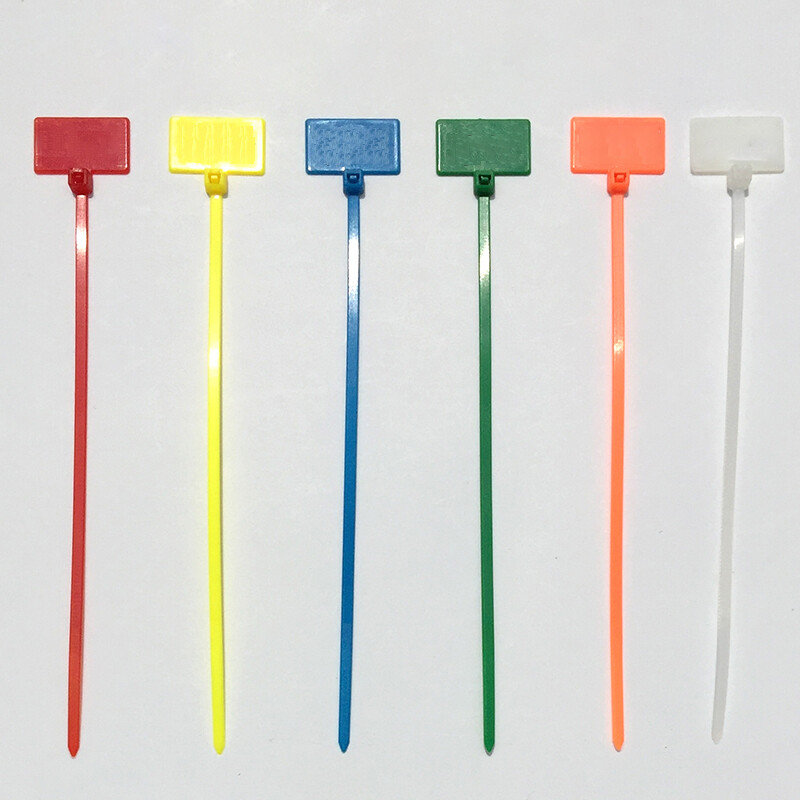 3x100mm 4x150mm 4x200mm Nylon Cable Tie Marker Write On Tab Label Wire Wiring
