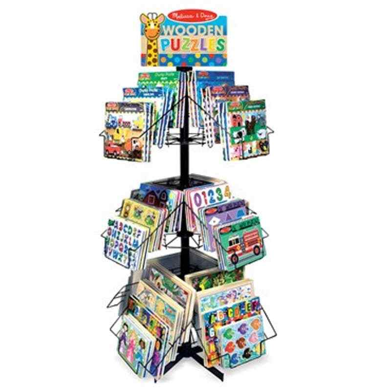 Brand New!! Melissa & Doug Spinner Rack Display for puzzles and books