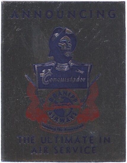 U.S., 1960s. Braniff Airways - International Conquistador Decal