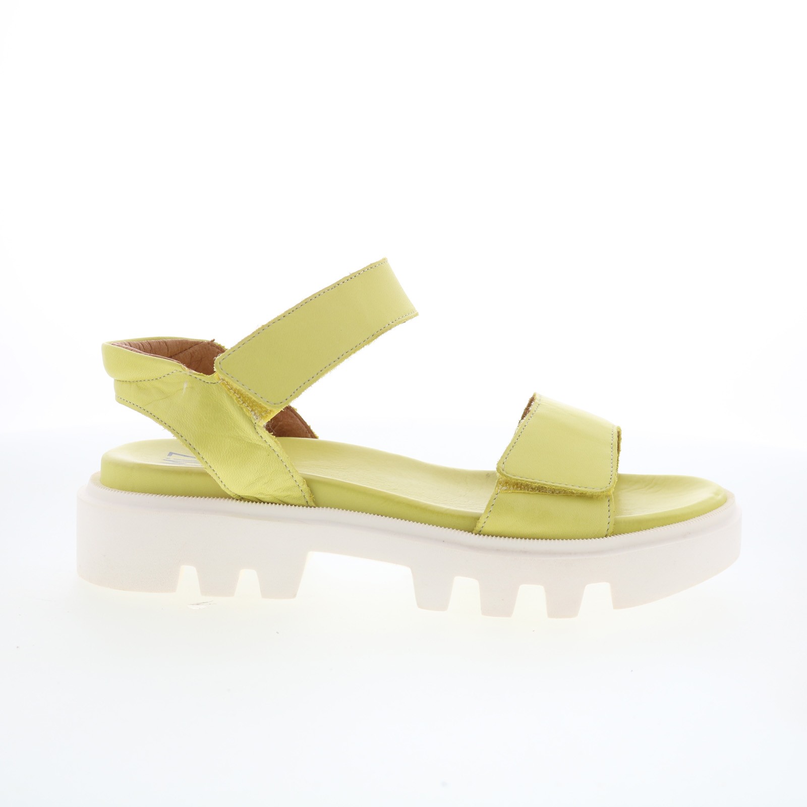 Miz Mooz Patel Womens Green Leather Slip On Strap Sandals Shoes
