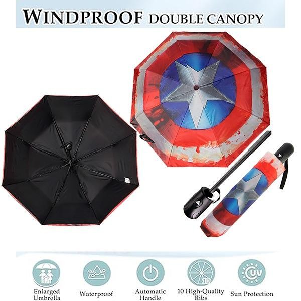 Captain America Mini portable Pocket Umbrella, Light Weight Officially Licensed