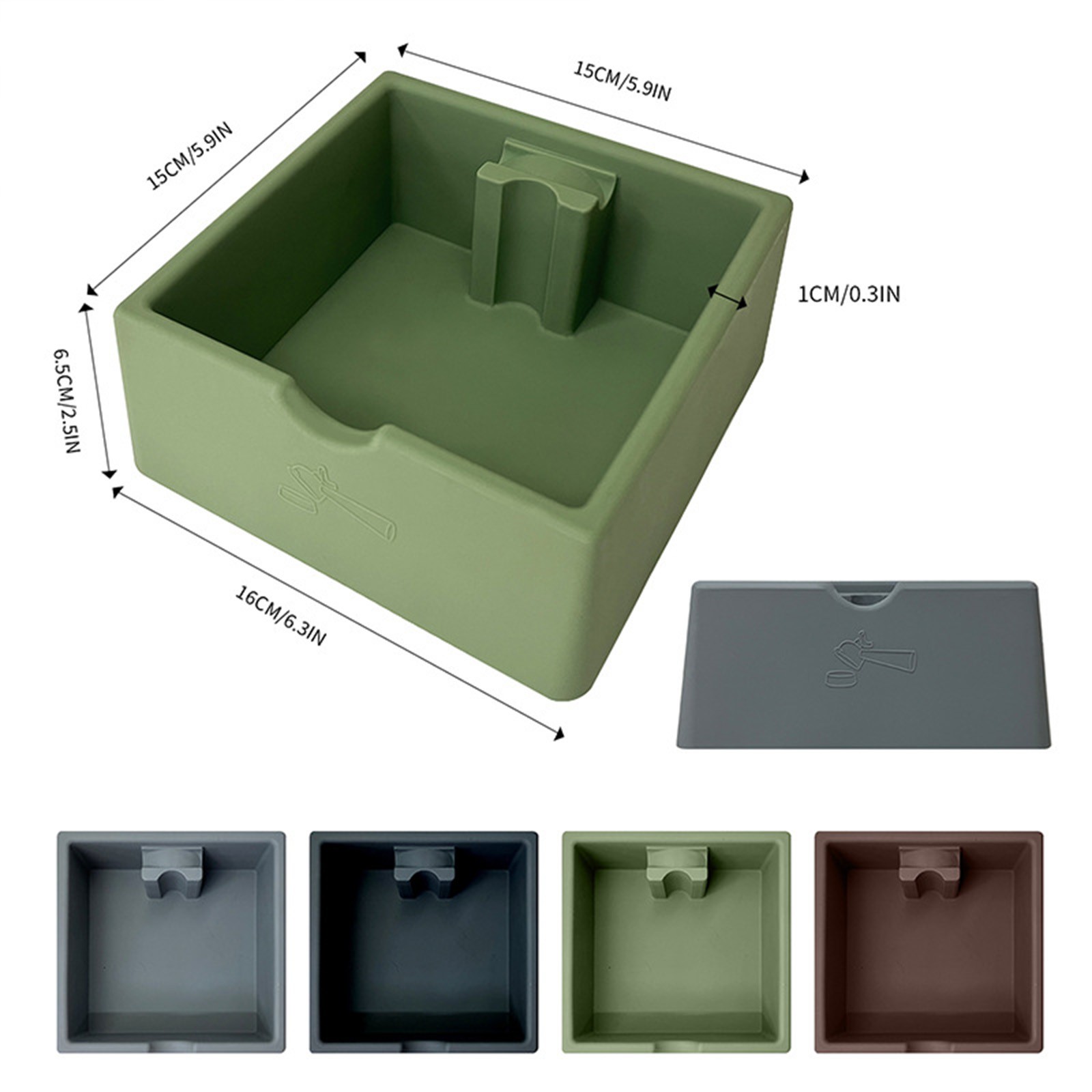For Coffee Grounds Silicone Coffee Grounds Container Multi-Purpose Storage Box