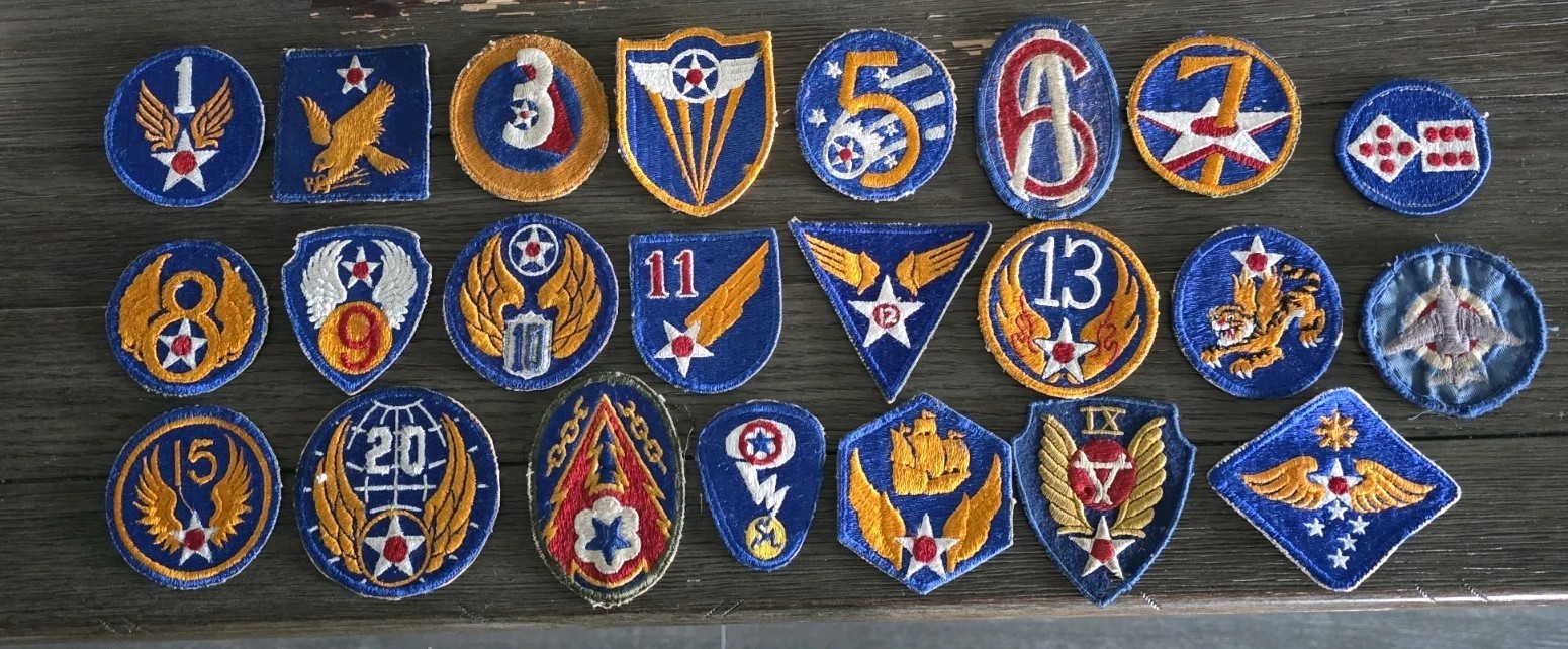 VTG Rare Lot 23 WWII Army Airforce Patches Manhattan Project Original