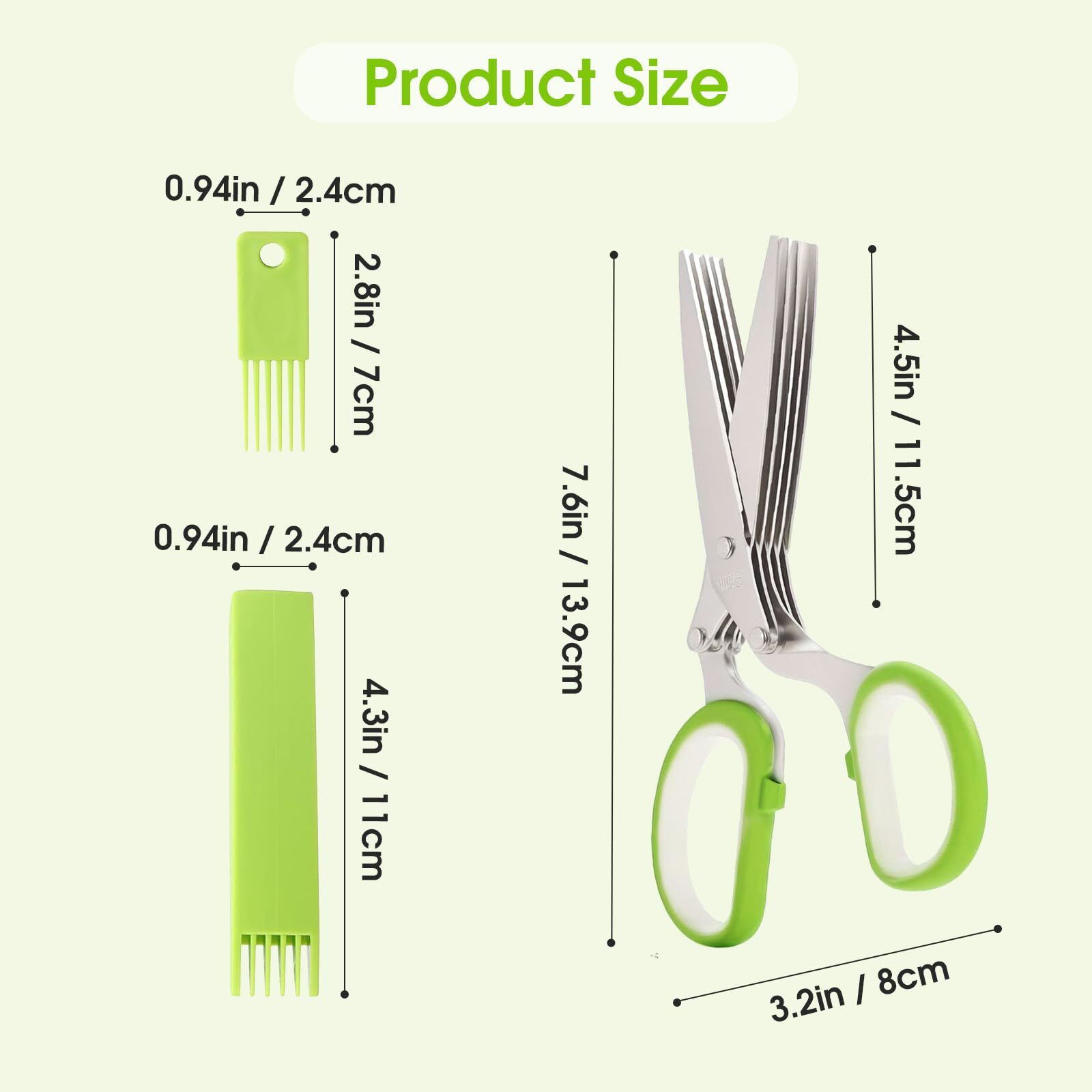 Tijera Para Cocina Multifuncional 5 Hojas Multipurpose kitchen scissors