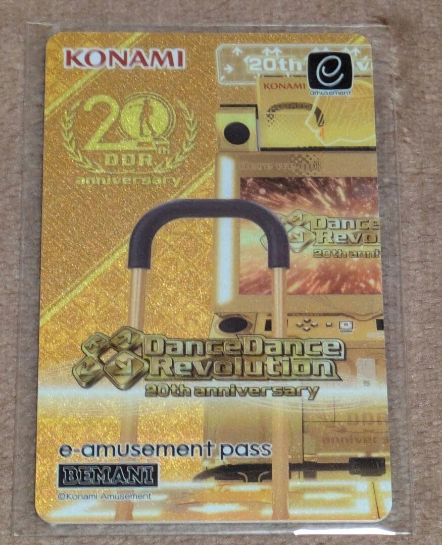 NEW Konami e-AMUSEMENT PASS Card Dance Dance Revolution 20th DDR From Japan