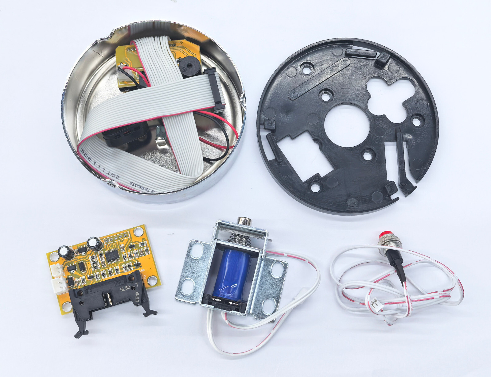 Gun Safe Replacement Lock Chrome Digital Keypad Lock Electronic Solenoid Lock