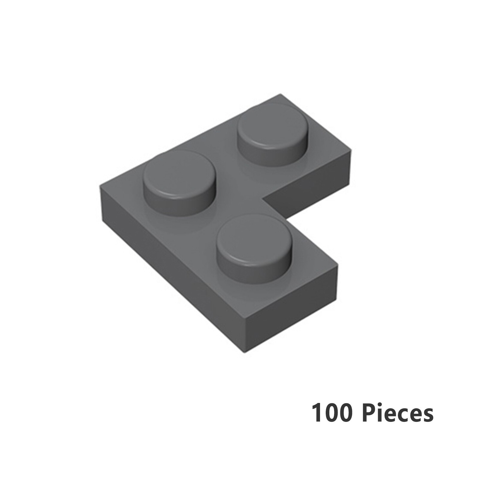 2420 Corner Plate 1X2X2 Dark Gray Bricks 100PCS Bricks, Pieces & Parts
